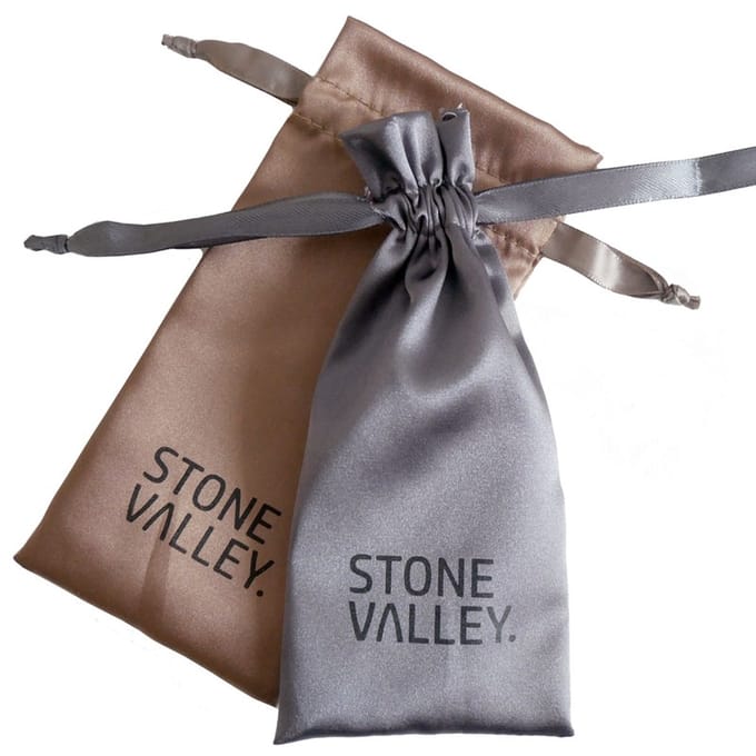 Brillenhoes Satijn Stone Valley - Bruin & Grijs