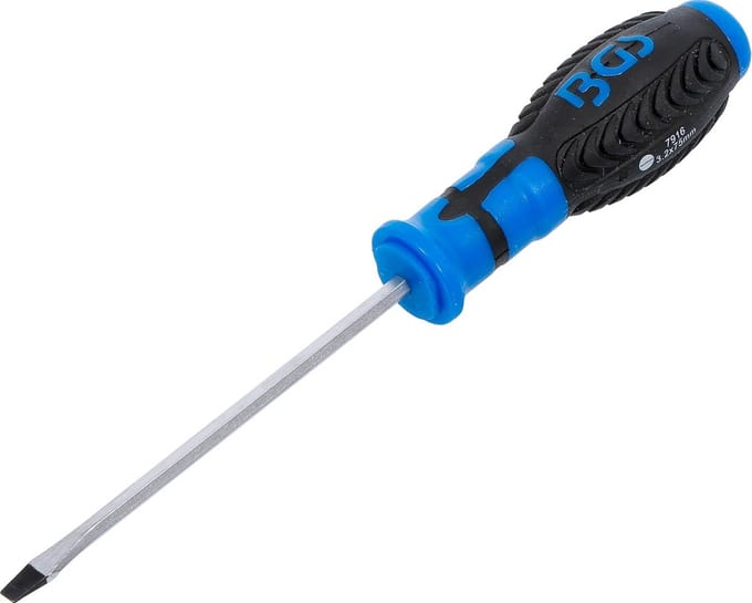 Stevige Schroevendraaier met Sleufkop 8 mm en Zeskant Aandrijving