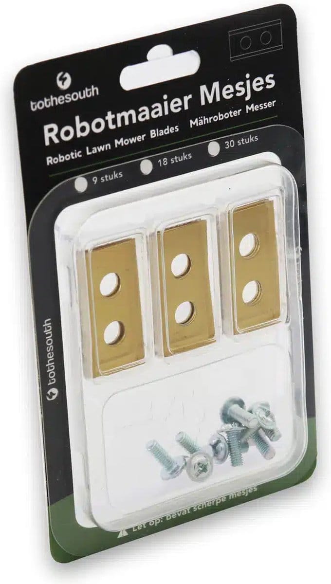 To the South® Robotmaaier mesjes titanium geschikt voor Worx Landroid S Basic - 90 stuks