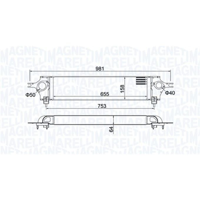 Intercooler MAGNETI MARELLI 351319204390
