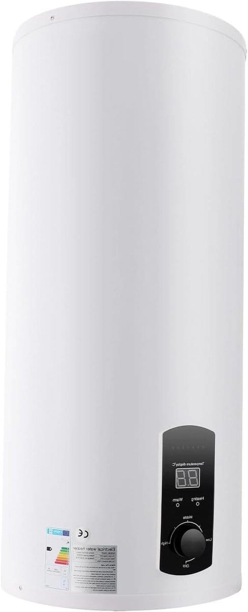 Elektrische Waterverwarmer - Boiler Thermoblock - Direct Warm Water - Digitale Temperatuurregeling - 30 Liter - Wit