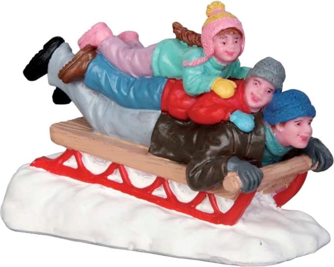 Lemax - Sledding With Dad - Kersthuisjes & Kerstdorpen