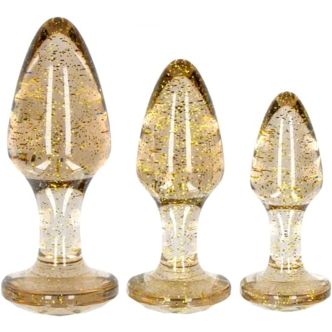 Shots - Ouch! Acryl Butt Plug Set gold