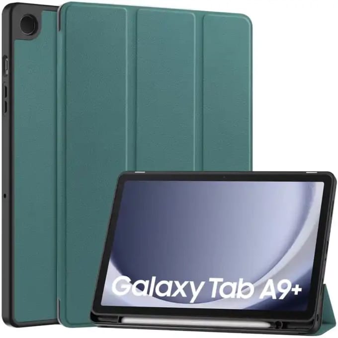 EtuiTab - Smart Pencil Hoes - Samsung Galaxy Tab A9+ Plus - Groen - Magnetische Sluiting