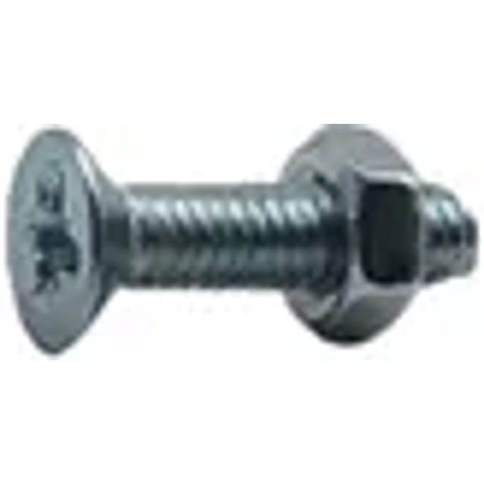 Sencys Metaalschroef Met Moer - Staal - Gegalvaniseerd - M4x16 Mm