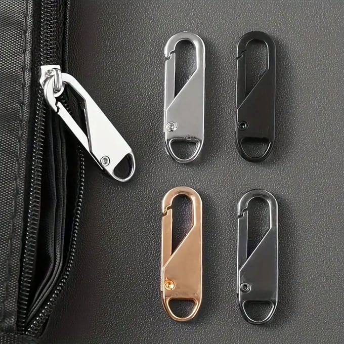 Kit de réparation de fermeture éclair 4 pièces - Réparez rapidement les fermetures éclair cassées sur les valises, les sacs et plus encore 4pcs gray