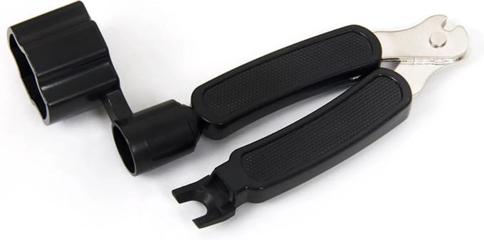 3 in 1 Guitar Tool - Snarenwinder - String Winder - String Cutter - Bridge Pin Puller - Peg Winder - Onderhoudsset voor gitaarsnaren - LOUZIR