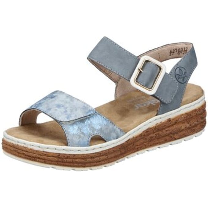 Sandalen met sleehak Rieker -