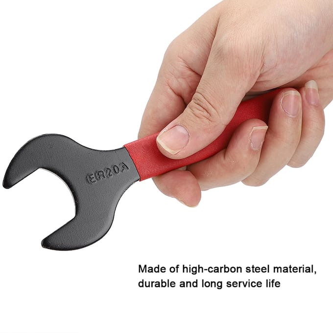 Een Type Sleutel Hoog Koolstofstaal Spantang Sleutel CNC Gereedschapshouder Accessoires(ER20 ) red