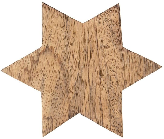 Orion - Houten Onderzetter - Stervorm - 12,5 cm - Beschermend
