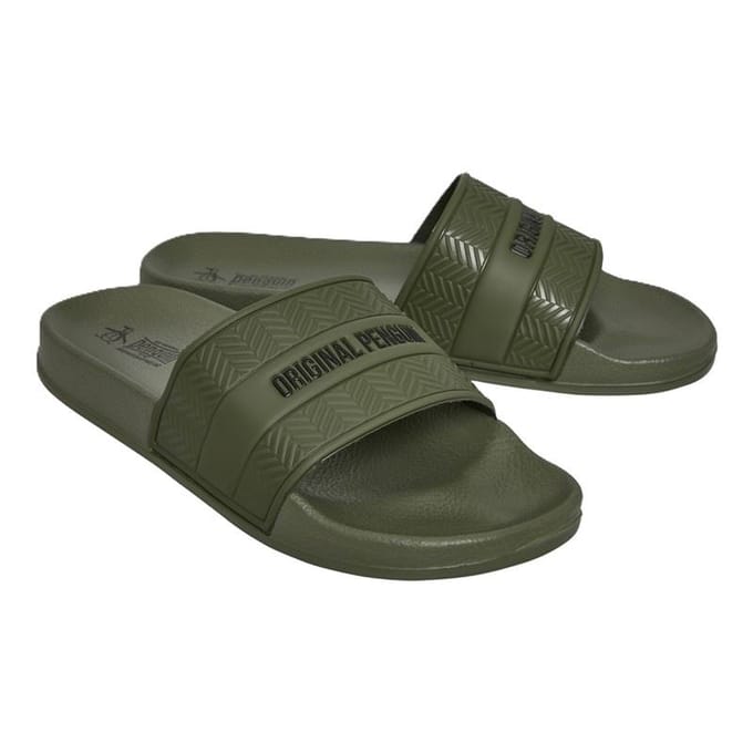 Penguin Paradise Heren Khaki Slippers