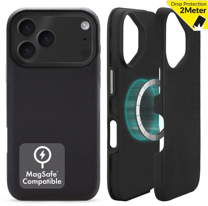 My Style Tough Case - Geschikt voor Apple iPhone 17 Pro Max - Black - Geschikt voor Magsafe opladen