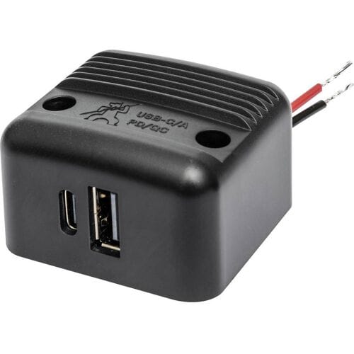 ProCar Opbouw-Power USB-C/A dubbele stekkerdoos PD/QC max. 30 W. 12 V, 24 V