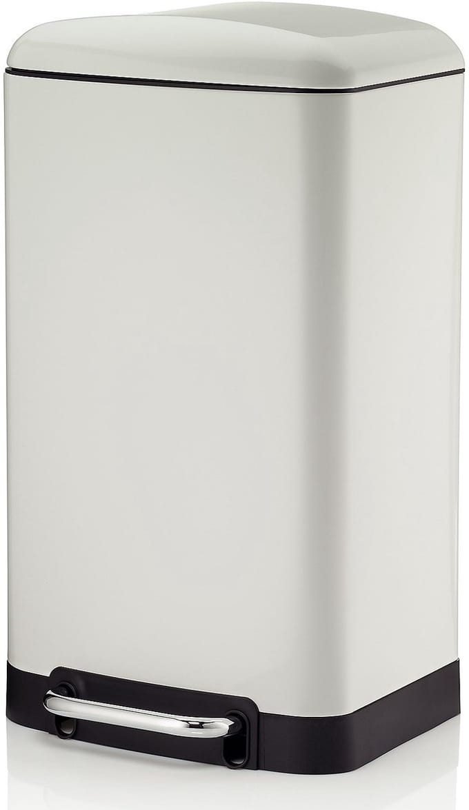 Afvalemmer RVS Wit, 30 L - Kela | Davino