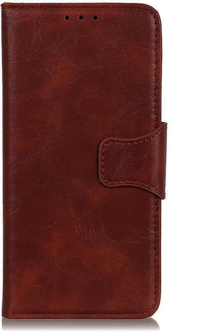 Shop4 - LG K40s Hoesje - Wallet Case Business Bruin