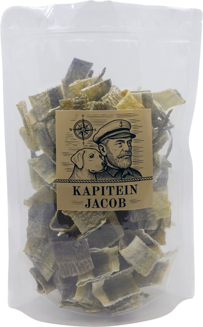 Kapitein Jacob Kabeljauwhuid Bites voor Hond - Hondensnacks - 750 Gram