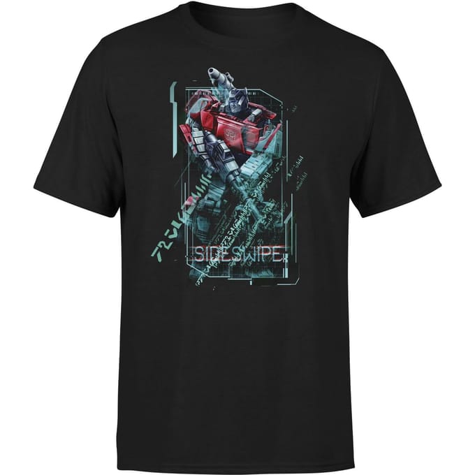 Transformers Sideswipe Tech Unisex T-Shirt - Zwart - 4XL