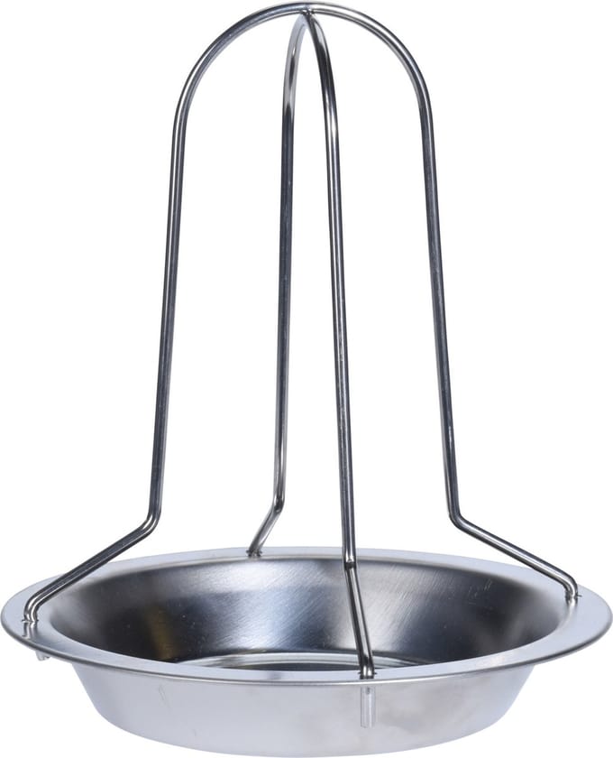 RVS kiprooster/kiphouder voor de barbecue 20 cm - kip grillen - BBQ rooster