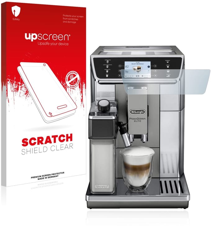 upscreen - Screenprotector voor DeLonghi Primadonna Elite ECAM650.85.MS - Folie Beschermfolie transparant