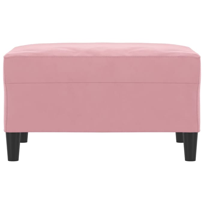 vidaXL - Voetenbank - 70x55x41 - cm - fluweel - roze