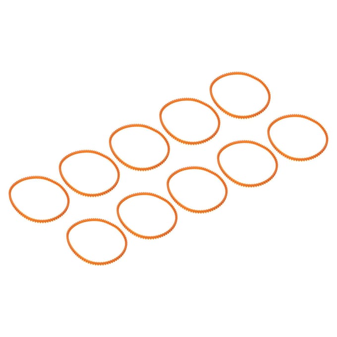 10pcs Courroie de Moteur de Machine à Coudre Remplacement Professionnel Courroie de Moteur en Plastique Flexible et Durable pour orange