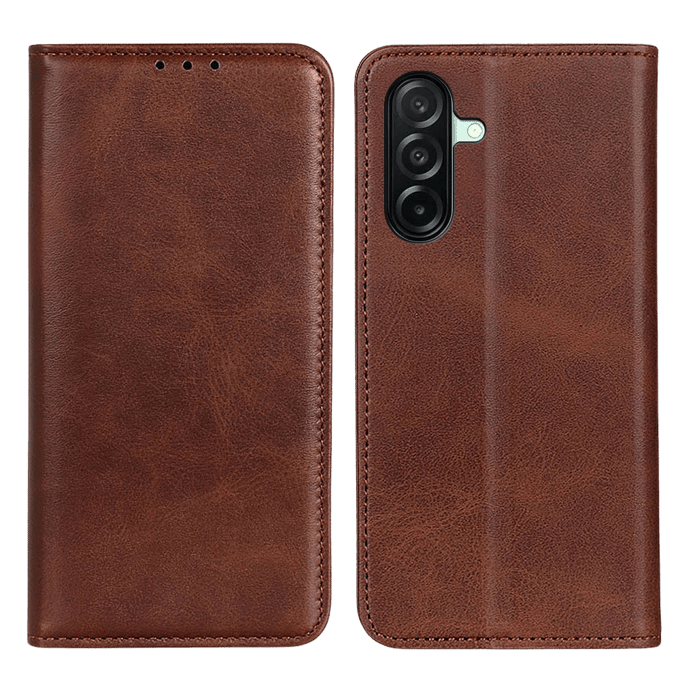 CaseBody Samsung Galaxy A27 Real Leather Wallet Hoesje Bruin