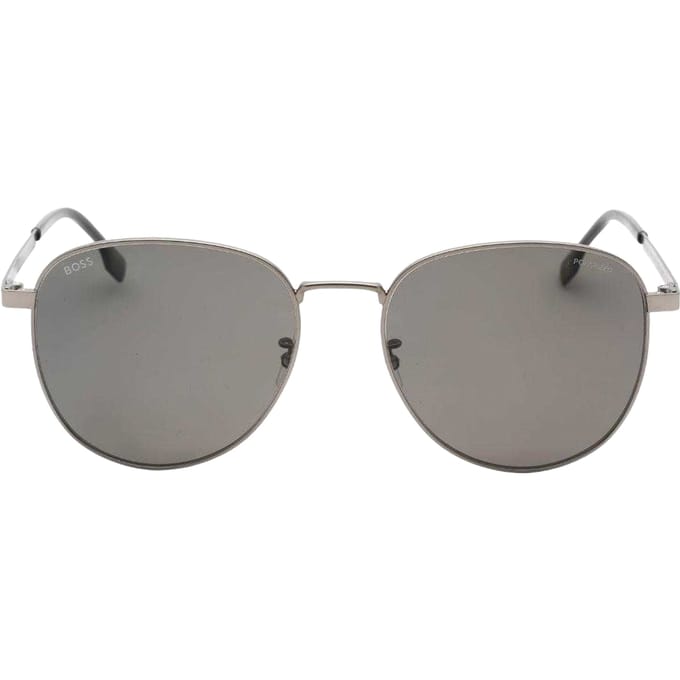 Hugo Boss Matte gepolariseerde herenzonnebril (Donker Ruthenium/Grijs)