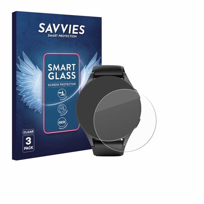 3 Stuks Savvies Screenprotector - geschikt voor Hama 8900 (42 mm) - beschermfolie glas transparant
