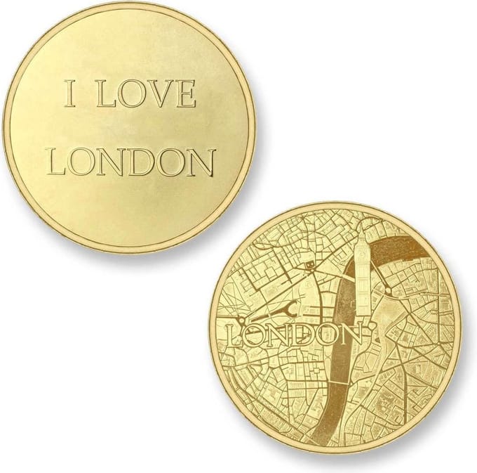 Mi Moneda LON-02 Del Mundo - London goudkleurig Large
