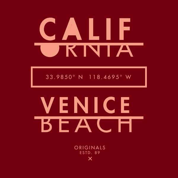 Venice Beach Sweatshirt - Burgundy - L