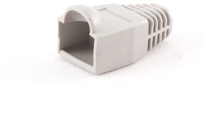 Netwerkplug huls voor RJ45 connectoren - kabel tot 6 mm - 100 stuks / grijs