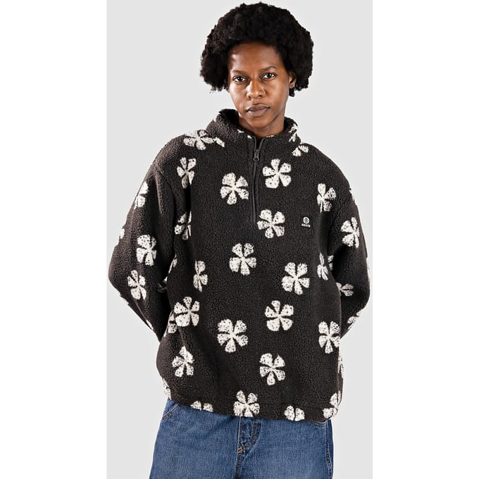 Sisstr Smooth Sherpa Half-Zip Fleece Trui zwart