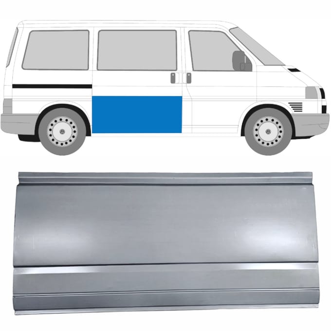 Interne reparatie achterste deuren voor Volkswagen Transporter T4 1990-2003