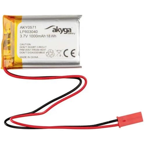 Akyga LP803040 Accupack Batterijgrootte: Speciaal LiPo 3.7 V 1000 mAh