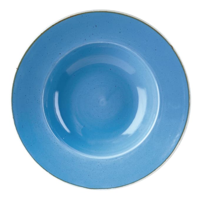 Churchill Stonecast Cornflower Blue Kom Met Brede Rand Large 27.69cm (12 stuks)