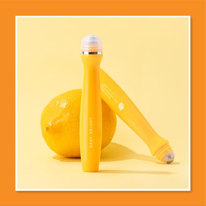 BABY BRIGHT Lemon & Vit C Whitening Dark Spot Roller Serum 15 ml. 15 ml. x 3 pcs