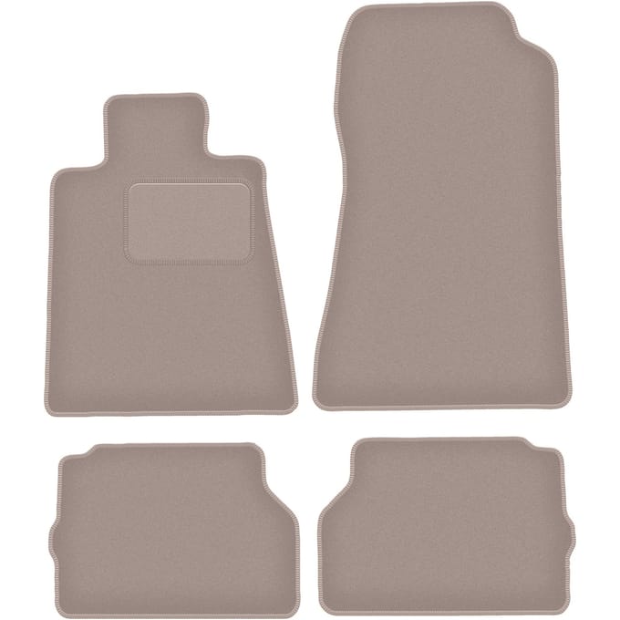 Beige veloursmatten voor: Mercedes C140 / W140 coupé (1992-1999)
