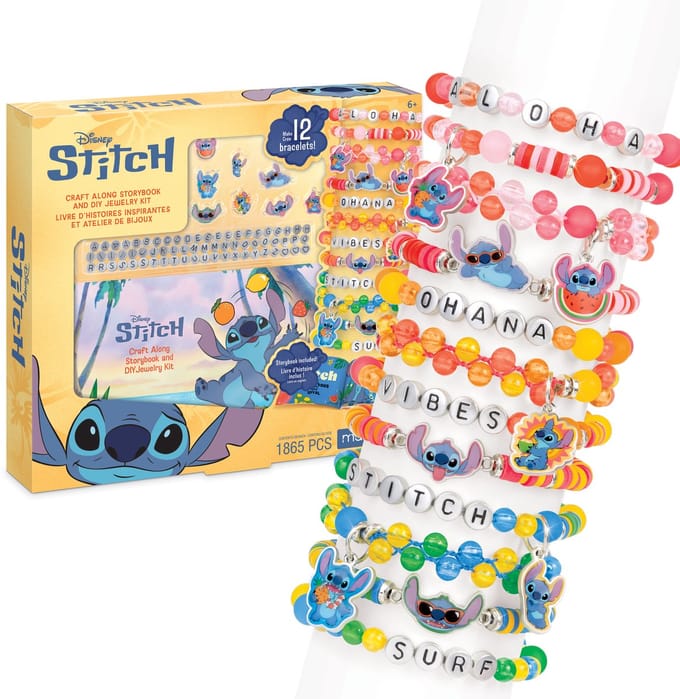 Make it Real - Disney Stitch Knutsel Verhalenboek & DIY Sieradenset