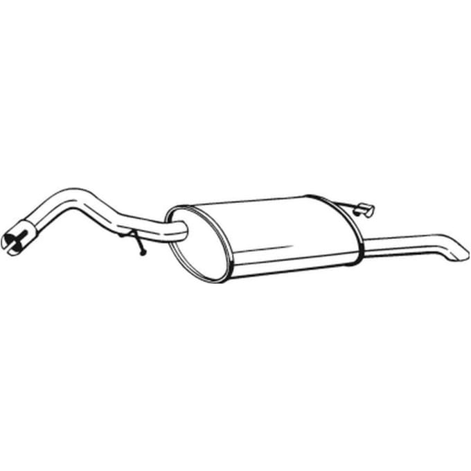 Geluiddemper achter BOSAL 278-583