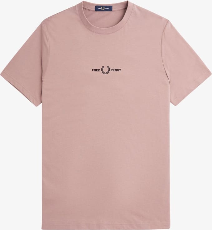 Fred Perry Embroidered t-shirt - dark pink