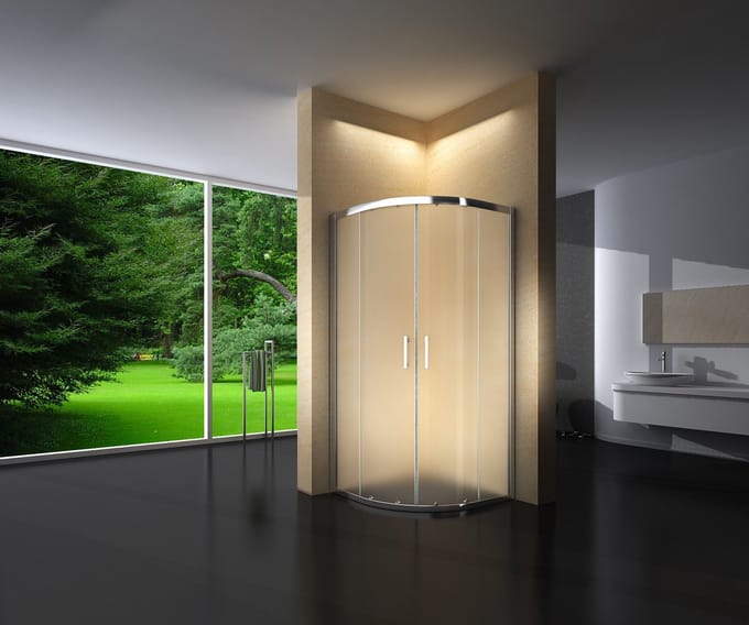 Sanifun douchecabine Alberta 800 x 800 Z mat glas