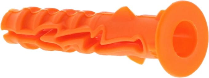 Spit Nylon Plug d.6x30 met kraag - 057080