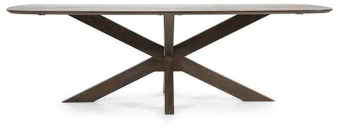 Eleonora Eettafel Nikki Deens ovaal Mangohout 240x100cm - bruin
