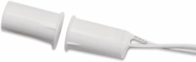 Inbouwcontact - Deur raam - Alarm systeem - Compact formaat - 9x19 mm - Wit