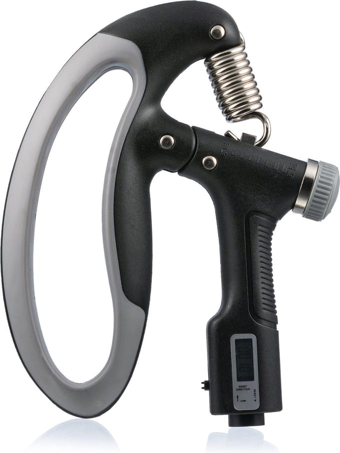 Gymtek® Verstelbare Handtrainer, Handknijper, Grip Trainer, Onderarm Trainer - weerstand 10-100 kg - Telfunctie