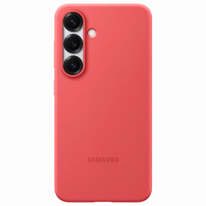 Originele Silicone Backcover voor de Samsung Galaxy S25 - Peach