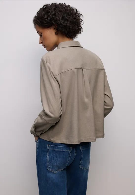 Overhemd blouse met zakken
