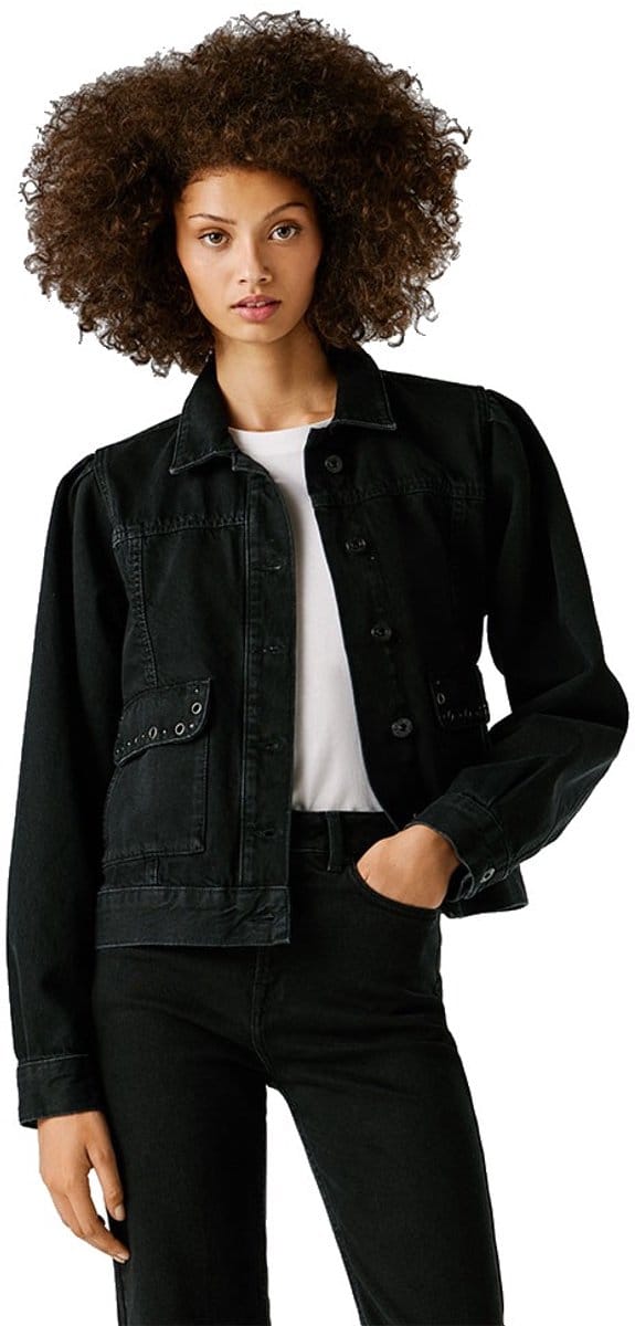 Pepe Jeans Sunny Blk Spijkerjas Zwart S Vrouw