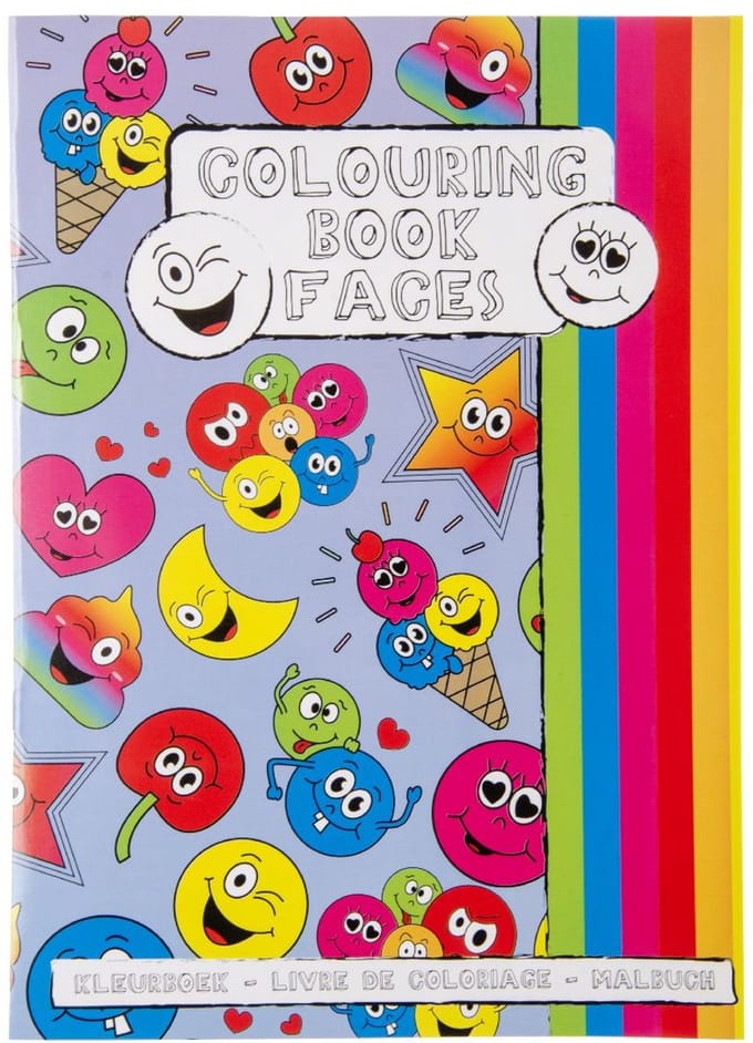LG-Imports Coloring Book with Sticker Sheet Smile Face