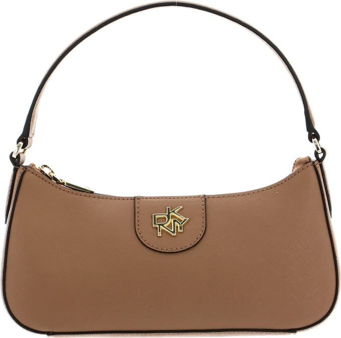 DKNY Handtas Schoudertas Carol Saffiano Handbag Cashew Beige